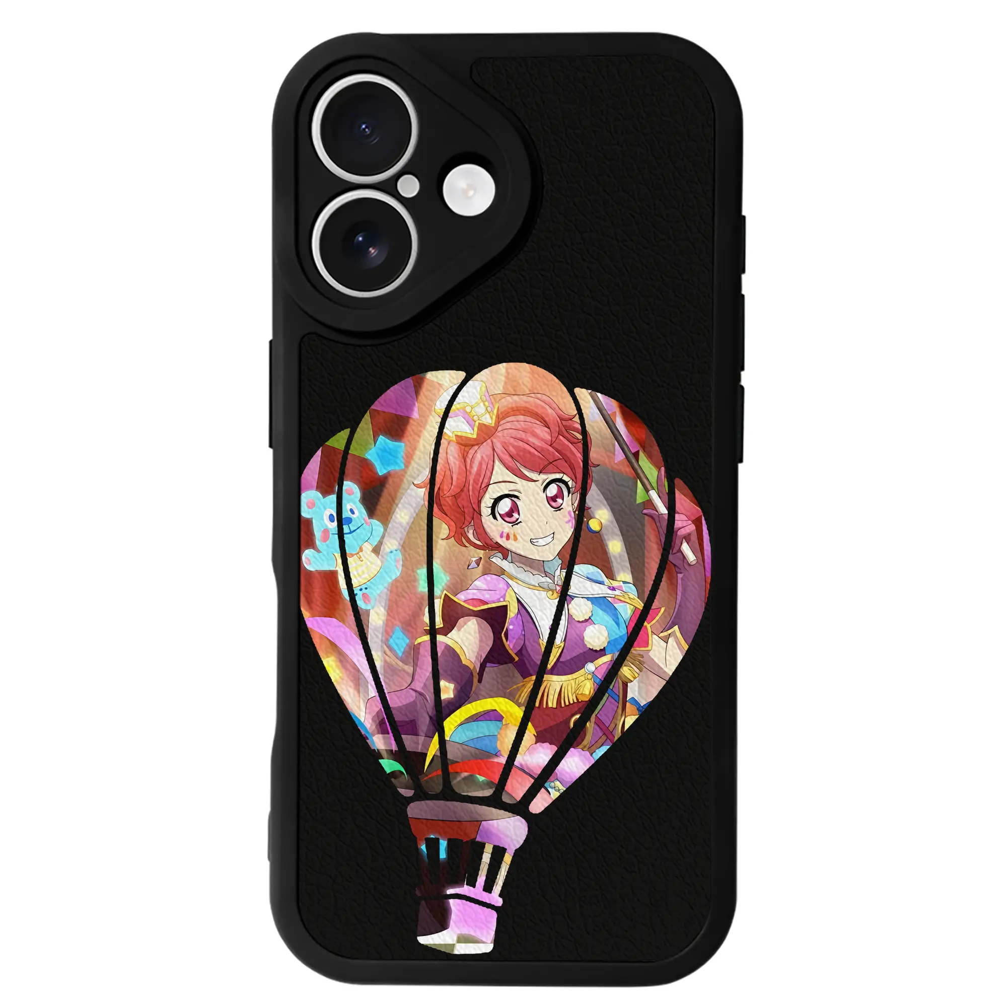 アイカツ グッズ 一ノ瀬 かえで - IPhone 16シリーズ対応 ・ シリコンスマホケース ・ レザー調 ・ 高精度フィット ・ 耐衝撃 ・ ワイヤレス充電対応 ・ 精密カット